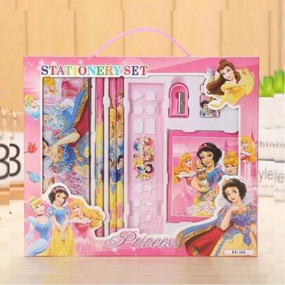 Bộ quà tặng văn phòng phẩm 6 món/8 món cho năm học mới, hộp quà tặng đồ dùng học tập cho học sinh, bộ văn phòng phẩm hoạt hình, bộ bút chì, hộp đựng bút chì, quà tặng cho học sinh, quà sinh nhật, quà tặng nhỏ cho trường học.