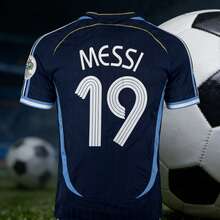 Argentina 2006 World Cup Retro Away Jersey#19 AQPK - Default - View 1