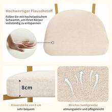 Matstolar - Beige + Guld + Metall - Visa 8