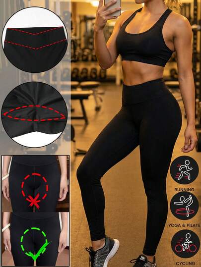 女士紧身裤 健身服 女士裤子 女士紧身裤 健身黑色紧身裤