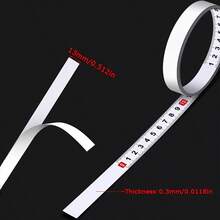 1 Stück selbstklebender Metalllineal-Maßband - Hochpräzise 10mm, ohne Laser, ideal für industrielle und wissenschaftliche Anwendungen, langanhaltend und einfach anzubringen, perfekt zum Messen von Längen, Breiten und Winkeln, Maßband, Werkzeug und Zubehör für Holzbearbeitung, Mini-Tischsäge, Baustellenwerkzeug, Edelstahl-Maßband - Selbstklebendes Maßband - Übersicht 3