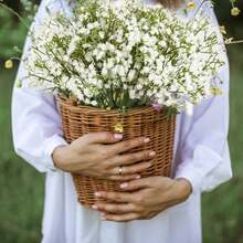 12 PIEZAS/24 PIEZAS Flores artificiales de Gypsophila, flores de Gypsophila falsas a granel, ramos de flores artificiales realistas para bodas, fiestas, decoración del hogar, decoración de habitaciones, decoración de dormitorios, decoración de baños - Blanco - Ver 6