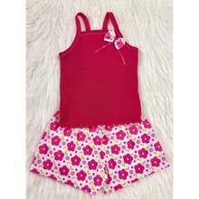 KIT TEMA Jardim com 5 Conjuntos Top Alça Infantil de Menina - TEMA JARDIM - Visão 3