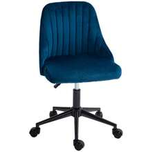 Swivel Office Chair, Height Adjustable, Lounge Chair, Office Chair, Blue With Ergonomic Design - Royal Blue - View 1