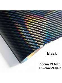 1片50cm*152cm汽车PET七色激光碳纤维贴膜，9D彩色碳纤维贴纸，手机贴膜，高光锻造碳纤维汽车贴膜 - 均碼 - 查看 11