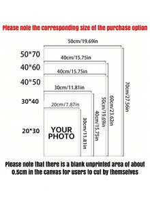 Customizable Wooden Frame Canvas Wall Art - Personalized Family Portraits And Action Photos, Printed, Suitable For Living Room, Bedroom Or Home Office Decor, Cozy Room Accents, Quality Reproduction Framed Canvas Painting - Multicolor - View 9