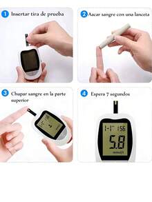 Glucometro Glucosa Medidor De Glicemia Glucometro Sin Lancetas Medclean Solutions - Blanco - Ver 7