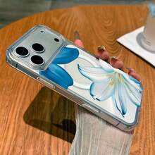 1个花卉图案软边透明磁吸手机壳，抗氧化不泛黄，兼容 7、8、XR、11、12 Pro、13 Mini、14 Plus、15、16、17 Pro Max以及Galaxy A05S、A15、A16、A25、A26、A36、A54、A56、S21 FE、S22 Plus、S23 Ultra、S24、S25 Plus、S26 Ultra。 - 無色 - 查看 4