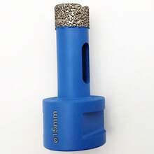 1pc Diamond Drill Bit, Suitable For Ceramic Tile, Marble Tile And Vacuum Brazing Hole Cutter - Blue - View 5
