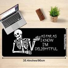 1 Peça Mouse Pad de Jogo com Gráfico de Caveira Legal, Mouse Mat Antiderrapante Adequado para Uso Doméstico e Escritório, Mouse Pad de Jogo Grande com Bordas Costuradas Duráveis, Tapete de Teclado Estendido para Jogos, Casa e Escritório - C - Visão 7