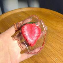 1个全新逼真水果挤压玩具，草莓、菠萝、榴莲、柠檬，高品质缝制挤压玩具，办公减压玩具，适合青少年，减压玩具，生日礼物，节日礼物，复活节礼物，圣诞节礼物 - 彩色 - 查看 12