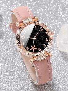 4/3pcs Set Starfish Dial Women Quartz Leather Strap Watches - Multicolor - View 6