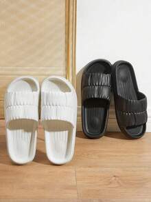 Unisex Indoor Home Bathroom Slippers, Non-Slip, Quick-Drying, Hollow, Soft, Thick-Soled Couple Sandals - Petal Slippers - View 7