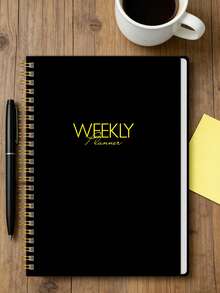 BUBU 1 Of 52 Weekly Planner Noteook, A4 Minimalist Daily Weekly Appointment Book Journal With Daily Schedule, Weekly Goals & Habit Tracker, Office Supplies School - Minimalist Style - View 2