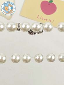 1 Piece Bow Pendant Pet Necklace, Rhinestone Cat And Dog Pendant Collar, Necklace Chain, European And American Style Collar Jewelry Cat Collar - Multicolor - View 7