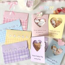 Cute 3D Foldable Hug Greeting Card With Envelope, High-Quality Lovely Gift For Friends, Couples - Multicolor - View 3