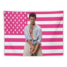 1PC Singer Bad Music Bunny Printed American Flag Decorative Tapestry, Patriotic Star Spangled Banner Design, Album Tapestry, Suitable For Horizontal Wall Hanging In Bedrooms, Dormitories, And Living Rooms, Easy To Hang, Perfect Valentine's Day Gift - 1PC - Xem 1