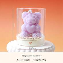 1pc Rose Bear Scented Candle, Elegant Decor, Wedding Companion Gift, Home Decor, Valentine's Day Gift, Birthday Gift, Christmas Decoration, Christmas Gift, Room Decor, Valentine's Day, Valentine's Day Candle, Graduation Season - Available In Multiple Colors - View 30