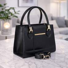 Women's Small Crossbody Shoulder And Hand Bag Square Basic Modern New Arrival - Đen và trắng - Xem 1