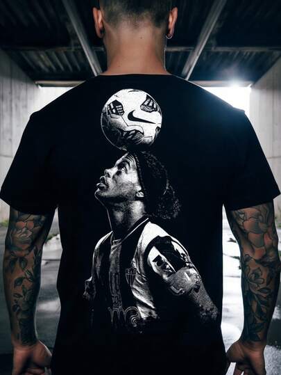 Tshirt Ronaldinho Gaucho Bruxo R10 Galo Atletico Mineiro Blusa Masculina