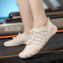 Outdoor Schwimmschuhe, Watschuhe für Damen und Herren, Tauchschuhe, Strand Schnorchelschuhe, Outdoor Angeln Fünf-Finger-Schuhe, Indoor Yoga Springseil Fitness Schuhe - Aprikosenfarben - Übersicht 6