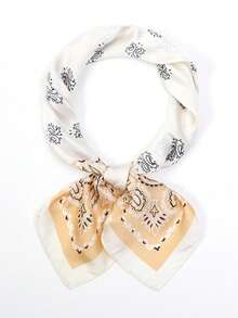 1件新款佩斯利花纹印花女士头巾/发带 - 黃色 - 查看 2