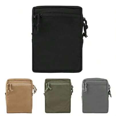 1个MOLLE通用收纳包，500D考杜拉尼龙战术EDC收纳包，适用于腰带、背心、军用气枪、狩猎装备收纳整理包