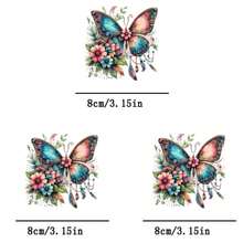 1pc/2pcs/3pcs Butterfly Pattern Heat Transfer Stickers, DIY Iron-On Patches, Suitable For T-Shirt Making, Pillow Decor, Backpacks, Cushions, Pants, Sofa Covers, Waterproof & Fade Resistant - L+S - View 4