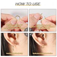 Pendientes de aro pequeños y delicados chapados en oro de 18k, aros pequeños con bisagra de acero quirúrgico de 18G para lóbulo, cartílago, hélix, rook, daith, concha, nariz, labio y perforaciones corporales. Accesorios de joyería versátiles perfectos para usar mientras nadas, te bañas, haces ejercicio. Excelentes para el Día de San Valentín, cumpleaños, Día de la Madre y sorpresas de vacaciones. - Multicolor - Ver 6