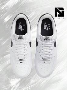 Nike Air Force 1 Low '07 – Men's Lifestyle Sneakers – Shoes For Man -Vintage-Spring & Summer-Inspired Running Shoes, Shock-Absorbing Comfort, Gym To Streetwear Casual Wear-Easter Gift– FQ4296 101 - 白色/黑色 - 查看 3