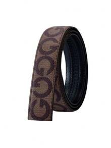 高品质男士商务自动扣皮带，设计师款G字母时尚皮带，休闲百搭，理想的节日礼物之选 - 彩色 - 查看 14