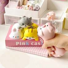 人体工学腕托支架 - 可爱慢回弹PU鼠标垫 - 电脑桌及办公用品的完美之选 - 貓 - 查看 5