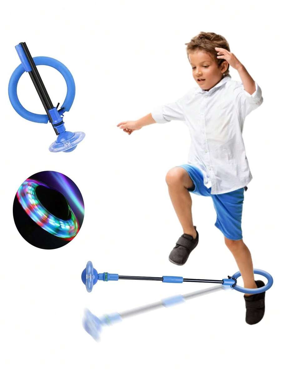 HIHALO Ankle Skip Ball, Bola de Saltar,Skip it Ball,Juguete Plegable para Saltar la Cuerda para Fitness, Pelota giratoria con Purpurina Colorida (Azul),41014845 - Azul menta - Ver 1