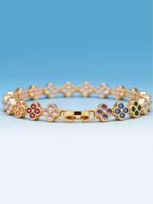 Fashionable Minimalist Stainless Steel Bracelet For Women, Suitable For All Seasons - Yellow Gold - View 7