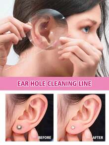 1 Set Ear Piercing Cleaning Kit, Disposable Dental Floss Piercing Care Cleaning Line, Ear Piercing Care Tools, Unisex Piercing Care Set - Multicolor - View 11