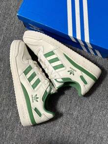 Adidas Originals Forum Sneakers, Lightweight, Retro, Non-Slip, Durable, Casual, And Versatile, Unisex Style. - White Green - View 6