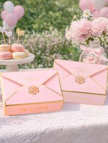 20 Stücke rosa Geschenkboxen, klassische Umschlag Geschenkboxen für Hochzeitsgeschenke, Geburtstagsparty Geschenkverpackung, elegante Party Geschenktüten, Babyparty Gastgeschenke Box, Geschenkbox für Babyparty Dankeschön, Hochzeitstischdekoration, Küchen Backen Verpackungszubehör, Süßigkeitenbox, Hochzeit Geburtstag Party Bedarf, Hochzeitsgeschenke, Geburtstagsgeschenke - Pink - Übersicht 4