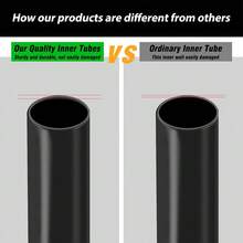 12英寸电动自行车/滑板车丁基橡胶内胎，适用于12x2.125脚踏自行车、折叠通勤自行车，12 1/2x2 1/4内胎，90°弯头加厚气门嘴内胎 - 彩色 - 查看 6