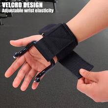 1pc Fitness Weightlifting Palm Protector Pull-Up Wrist Strap Gym Equipment Strength Training Hook, Non-Chafing Assist Hook - Multicolor - View 7