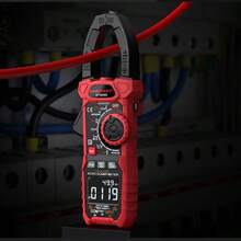 HT208 数字钳形表万用表高精度真电容NCV欧姆赫兹测试仪 - 紅色 - 查看 5