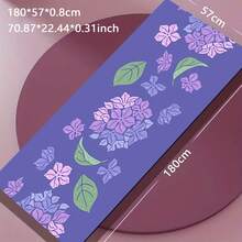 1pc 71*22inch Yoga Mat, Various Patterns Available, Non-Slip & Durable, Extra Wide & Thick, Suitable For Home Use, Fitness, Beginner Yoga Training - Multicolor - View 12