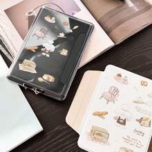 For Kindle Case - Transparent Acrylic Magnetic Detachable, Warm Cartoon Puppy Design, Compatible With Kindle 11th, Kindle Paperwhite 6 - Apricot - View 3