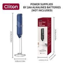CLITON 電動牛奶起泡器 6色（黑色、白色、藍色、綠色、粉色、紅色），3款選擇：單件、塑膠、不鏽鋼，簡約設計，AA電池供電（不含電池），靜音便攜攪拌器，適用咖啡、廚房，聖誕節與婚禮禮物 - 彩色 - 查看 26