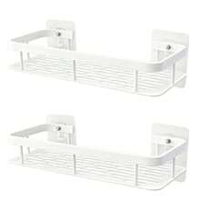 Giá đựng đồ dùng phòng tắm, có móc dán tường, không cần khoan, gắn tường, không dễ bị gỉ sét, giá đựng đồ cao cấp, dùng cho phòng tắm, nhà bếp, màu đen. - Nhiều màu - Xem 10