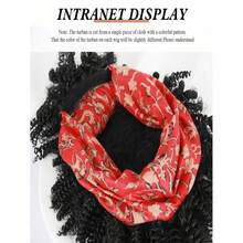 Black Headband Wigs For Women Afro Kinky Curly Wig With Synthetic Short Hair Wigs With Headband Attached Headwrap Wigs Kinky Curly Headband Wig - 黑色紅色 - 查看 6