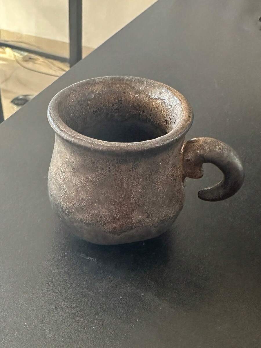 1pc Ceramic Latte Coffee Cup, High-Quality Ceramic Couple Water Cup, Personalized Mug, Milk Malt Breakfast Cup, Creative Office Cup, Mini Master Cup, Tea Cup - Multicolor - View 1