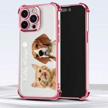 1个可定制宠物照片DIY手机壳,带可移除背景、电镀边角保护、高清UV印刷、防震,兼容苹果17Air/16promax/16pro/15promax/14promax/13promax/13pro/15pro,兼容三星/A05/A04/A11/A24/A25/A26/A33/A12/A13/A14/A15/A52/A54/A55、S23Ultra/S24Ultra/A52S/13C/A15,兼容荣耀X6A/X7B/X8B/X6,SAM,兼容红米手机 - 适合个性化定制、日常使用或作为礼物 - 粉色 - 查看 5