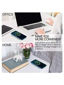 USB-C 15W 磁吸无线充电器，兼容苹果手机 12/13/14/15/16/17 系列；磁吸无线充电器；磁吸无线充电板，兼容苹果手机 17/16/15/14/13/12/11 Pro Max；迷你桌面充电器；USB-A PD 磁吸快充站 - 白色 - 查看 8