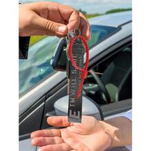 Keychain Fashion Keychains Lanyard Compatible Wristlet Strap For Key Wristlet Keychain For Women & Men - 尼龍 - 黑色 - 查看 6