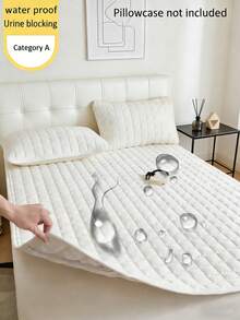 1pc Quilted Waterproof Anti-Urine Thin Mattress Cover, Suitable For Bedroom, Hotel, Hospital, Dorm, Nursing Home, 90gsm Fabric Weight - Multicolor - View 9
